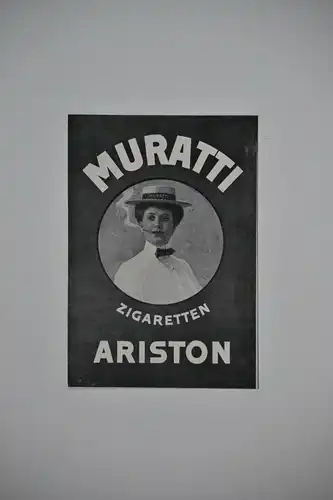 Werbeplakat, Druck , Muratti Zigaretten, etwa 1900