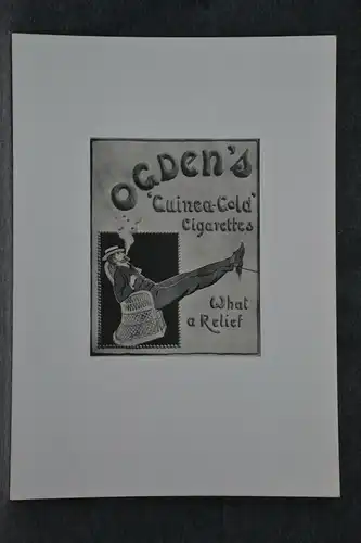 Werbeplakat, Druck auf Zeitungspapier , Zigaretten, Ogden, 1901