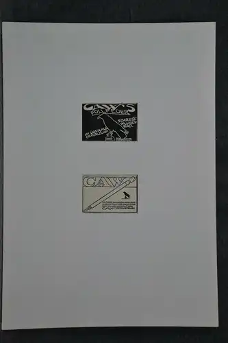 Werbeplakat, Druck,Caw Füllfeder, Simplicissimus 1918