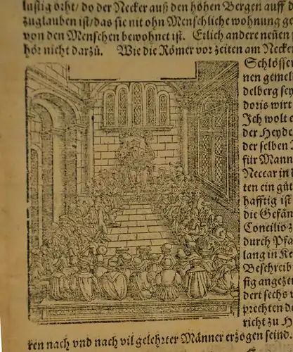 Buch,Von dem Teutschen Land,Einzelblatt a. e.alten Chronik,Sebastian Franck,1530