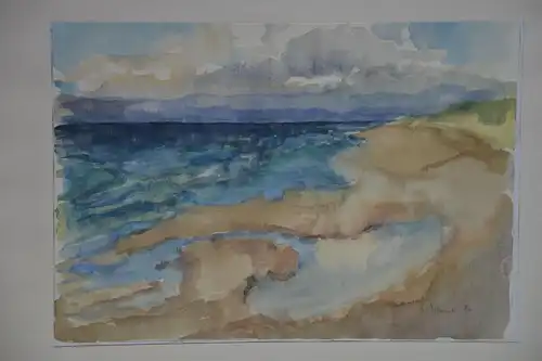 Aquarell, Meer, sign., dat. H. Schmitt, 86