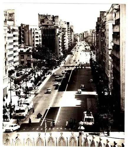 Fotografie,s/w,Großstadt,wohl Südamerika um 1970