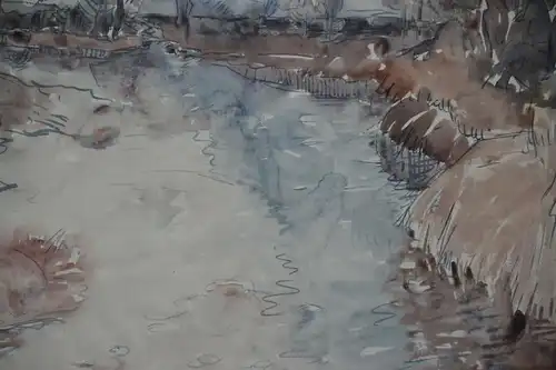 Aquarell, Otto Miller-Diflo, Landschaft, etwa 1930,unsigniert