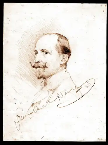 Grafik,Bleistiftzeichnungen,Portrait, Franz Alexander Plumy ? 1897