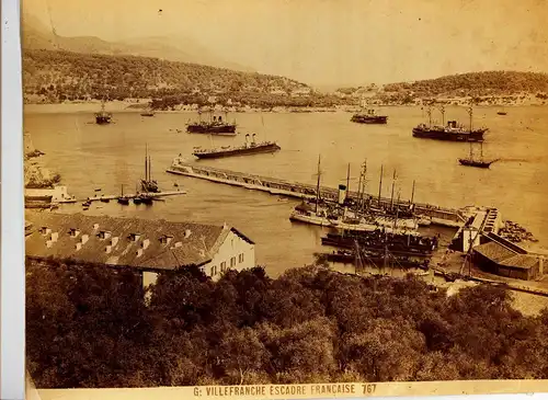 Fotografie, Villefranche,Nizza,N.D. ,gr.ca 1870,Frankreich,Marine