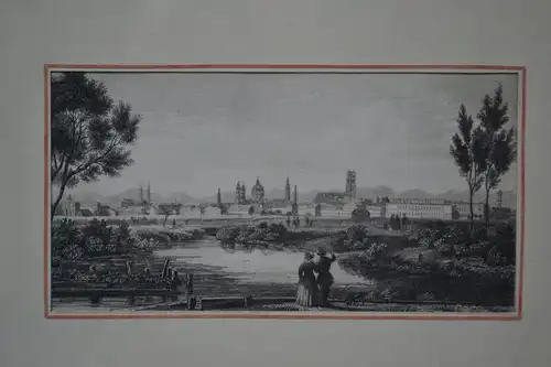 Stahlstich, München, etwa 1850