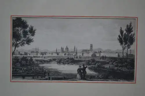 Stahlstich, München, etwa 1850