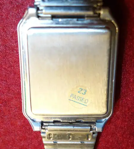 Vintage Armbanduhr,Anker,Quartz, mit RechnerDeutschland,Alarm Chronograph,Stahl