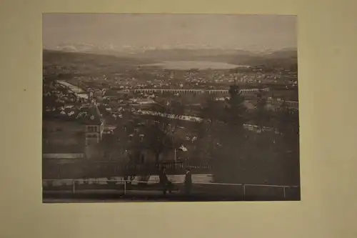 Fotografie,Zürich, Blick auf die Stadt, etwa 1930