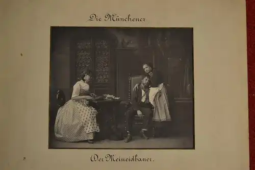 Fotografie,Platinotype,Brokesch,Theater, Die Münchner, Der Meineidbauer, 1900