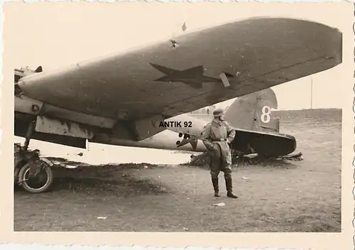 Militaria,Foto,II Weltkrieg,abgestürztes russisches Flugzeug,