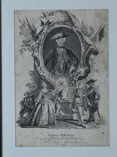 Kupferstich, Augustus Wilhelmus, August Wilhelm von Preussen,gez. Morgens, 1721