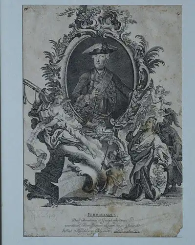 Kupferstich, Ferdinandus, Dux Brunsvico,gez. Morgens, 1721