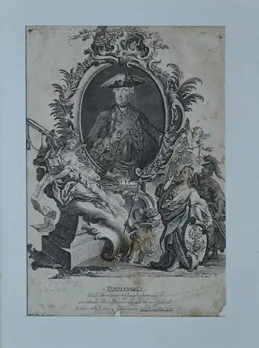 Kupferstich, Ferdinandus, Dux Brunsvico,gez. Morgens, 1721