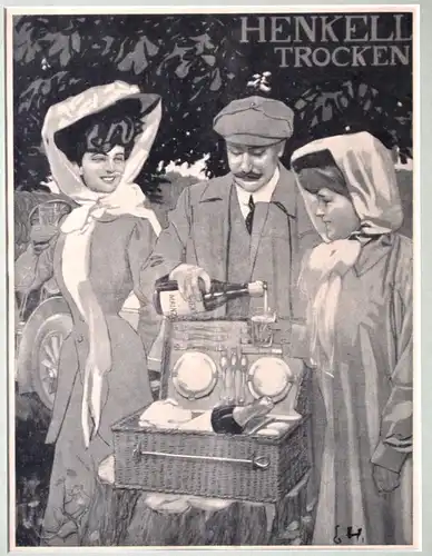 Werbeplakat, Henkell Trocken, Grafik, etwa 1960