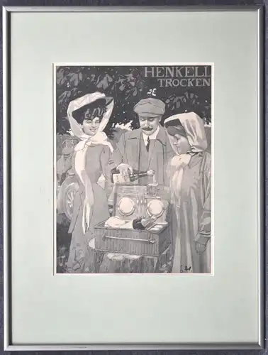 Werbeplakat, Henkell Trocken, Grafik, etwa 1960