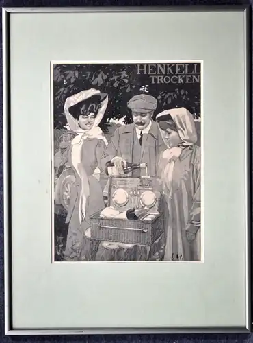 Werbeplakat, Henkell Trocken, Grafik, etwa 1960