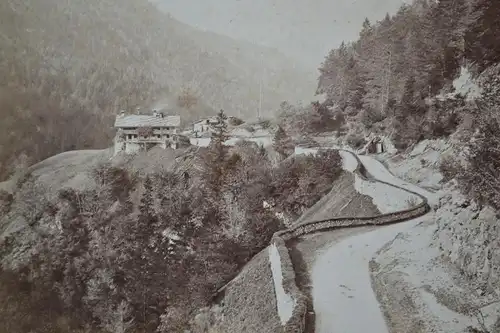 Fotografie,Mauthäusl bei Reichenhall, Oberbayern etwa1900