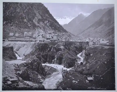 Fotografie,Goeschenen, Schweiz,Kanton Uri, etwa1900