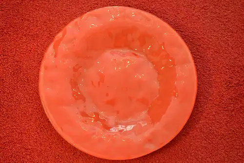 Teller, Glasteller, gewellt, Izabel Lam,  28,5 cm Durchmesser, 5 Stück