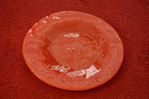 Teller, Glasteller, gewellt, Izabel Lam,  28,5 cm Durchmesser, 5 Stück