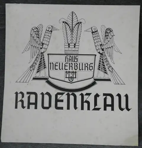 Tuschfederzeichnung, Haus Neuerburg,Ravenklau,  Zigarettenwerbung, etwa 1925