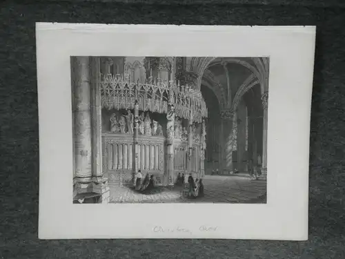 Kupferstich,Kathedrale von Chartres, Chor, etwa 1850