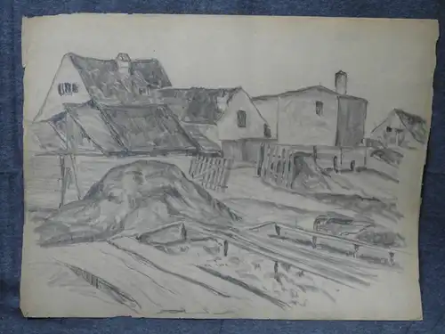 Bleistiftzeichnung,Anfang 1900,Auguste Reissmüller 1869-1958,oberbay. Gärtnerei
