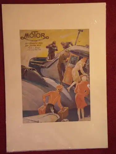 Werbeplakat, Motorzeitschrift, 1928,Titelseite