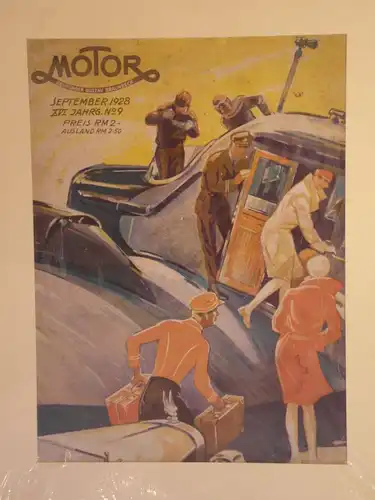 Werbeplakat, Motorzeitschrift, 1928,Titelseite