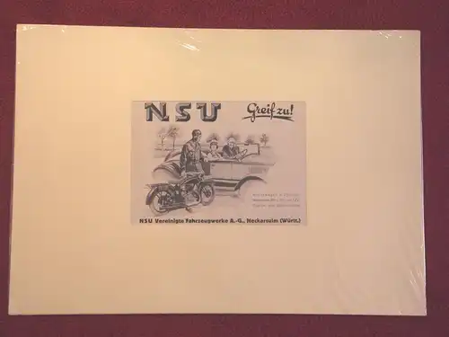 Werbeplakat, NSU, Neckarsulm