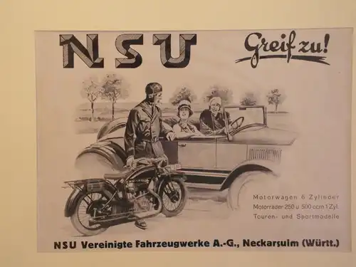 Werbeplakat, NSU, Neckarsulm