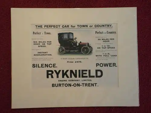 Werbeplakat, Ryknield Engine Company, England, Burton-on-Trent