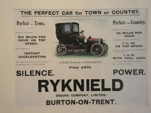 Werbeplakat, Ryknield Engine Company, England, Burton-on-Trent