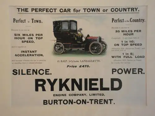 Werbeplakat, Ryknield Engine Company, England, Burton-on-Trent