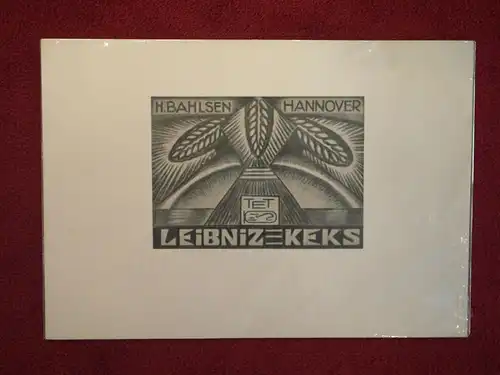 Druck, Bahlsen, Leibniz-Keks, Firmenplakat