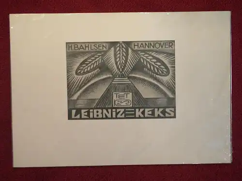 Druck, Bahlsen, Leibniz-Keks, Firmenplakat