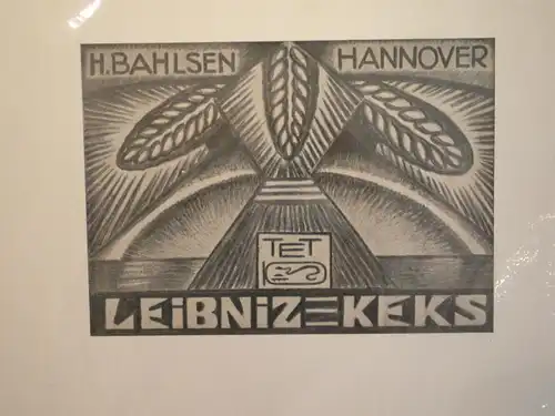 Druck, Bahlsen, Leibniz-Keks, Firmenplakat