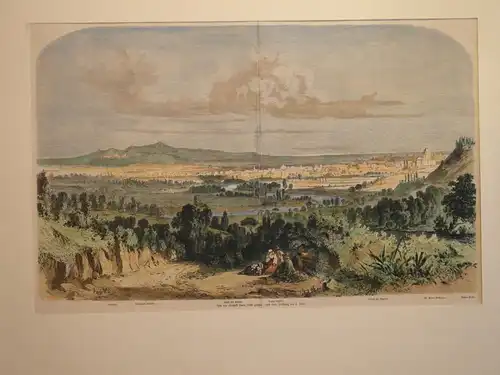 Stahlstich, koloriert, Rom, Italien, nach Zeichnung von Haase, 1861