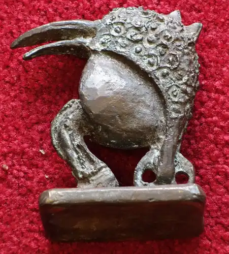 Skulptur, Fisch-Vogel-Mensch.Bronze, wohl nach Hieronymus Bosch