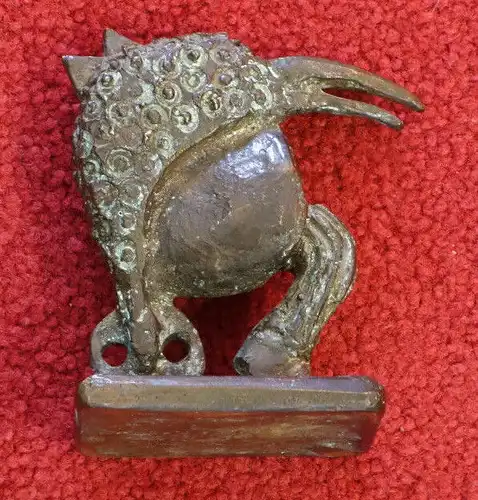 Skulptur, Fisch-Vogel-Mensch.Bronze, wohl nach Hieronymus Bosch