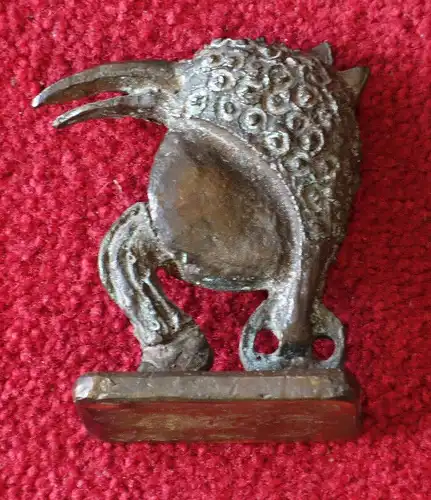 Skulptur, Fisch-Vogel-Mensch.Bronze, wohl nach Hieronymus Bosch