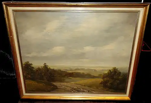 Ölbild, Alfred Wenz,Landschaft,ev. Bei Bad Dürkheim,ca 1930/40