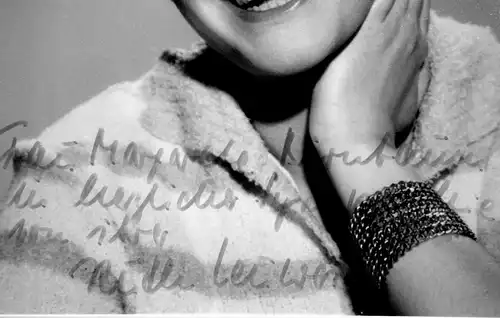 Fotografie, Ruth Leuwerik, deutsche Schauspielerin,mit sign. Widmung, im Passep.