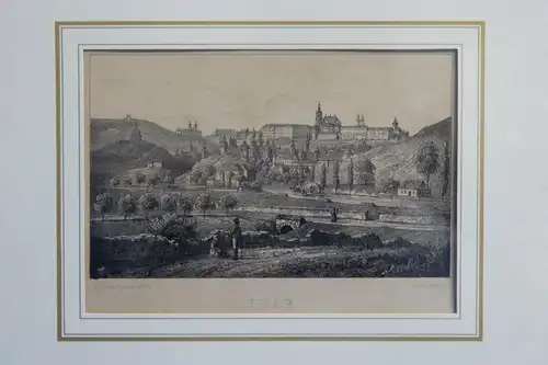 Prag, Praha, Original-Lithographie v. C. Würbs, um 1830, gez. Luise Kotz