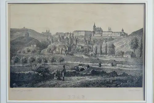 Prag, Praha, Original-Lithographie v. C. Würbs, um 1830, gez. Luise Kotz