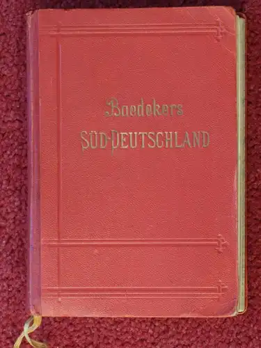 Baedeker, Reiseführer,Süddeutschland,1913