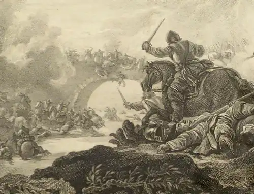 Kupferstich , Levee du Siege, Schlacht bei Olmütz 1758, Casanova, Beauvarlet