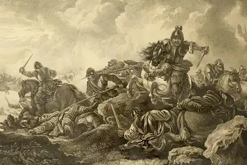 Kupferstich , Levee du Siege, Schlacht bei Olmütz 1758, Casanova, Beauvarlet