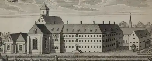 Kupferstich,Michael Wening, Kloster Ebersperg (Ebersberg), um 1700,gerahmt